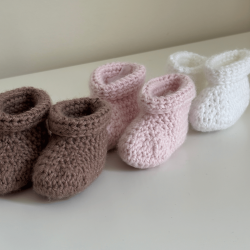 Cadeau de naissance - Chaussons crochetés