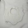 Bavoir bébé fleur en double gaze personnalisable | Maïlu & Cie