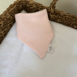 Bavoir bandana bébé personnalisable en double gaze | Maïlu & Cie