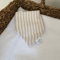 Bavoir bandana bébé personnalisable en double gaze | Maïlu & Cie