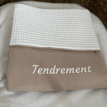 Couverture personnalisable beige