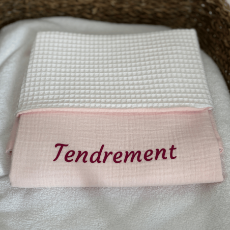 Couverture personnalisable rose